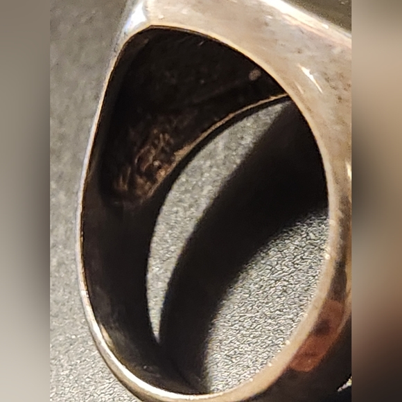 Vintage Sterling Silver Ring Size 7.5 9.9 grams - Picture 11 of 12